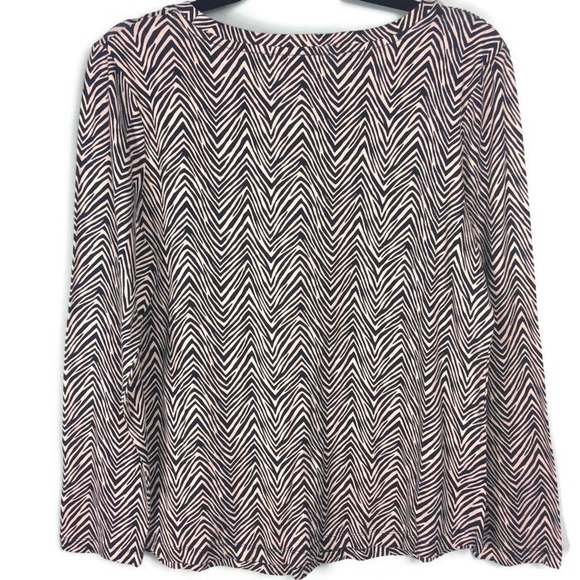 NWOT Vera Bradley Long Sleeve Zebra Print Tee Size Medium - Picture 4 of 8